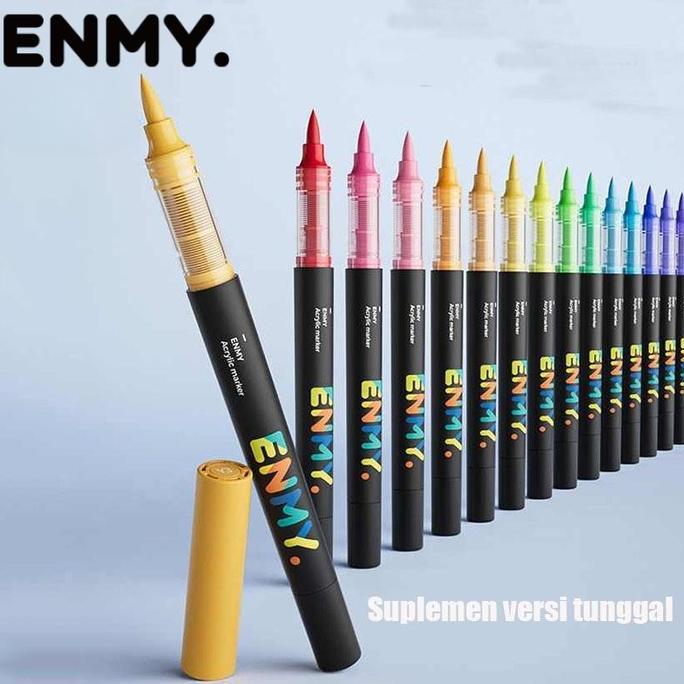 ENMY Acrylic Marker 1PC Suplemen Versi Tunggal  -60 Warna