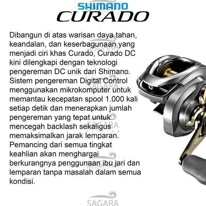 Best Seller Reel Shimano Curado DC | Reel BC Shimano Curado DC | Reel Casting | Reel Bait Casting Be