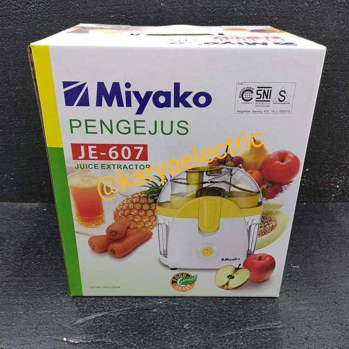 Miyako Juicer Juice Extractor Je 607 Garansi