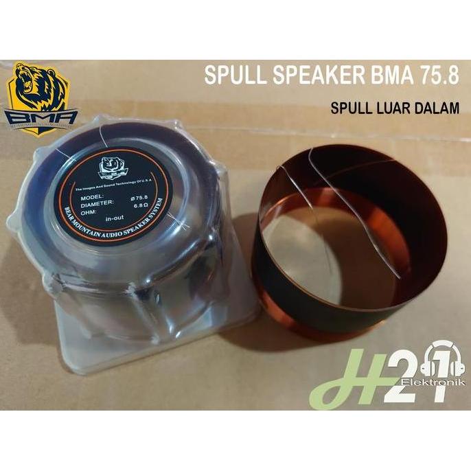 Spull Speaker BMA 75.8 mm doble coil / Spul Spool Voice Coil 75.8 mm spull luar dalam accessories