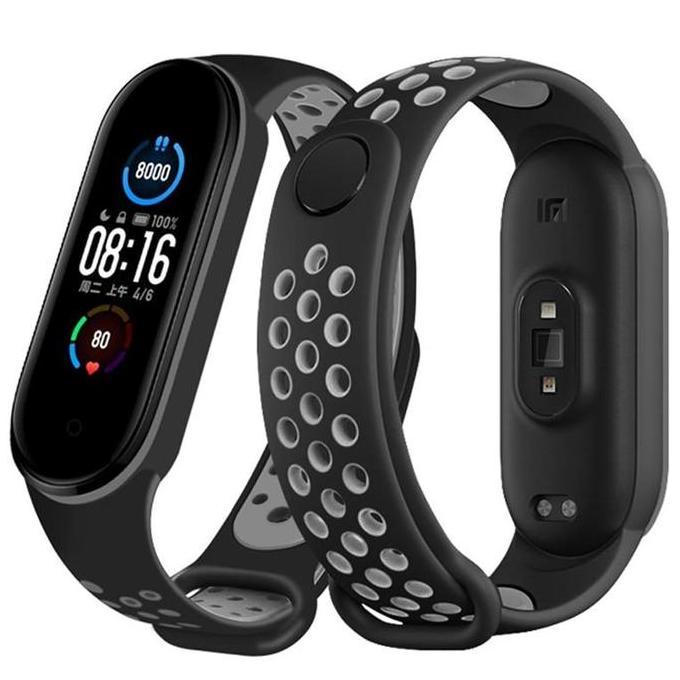 The- Band Strap Soft Rubber Dual Color Sport Strap For Xiaomi Mi Band 5