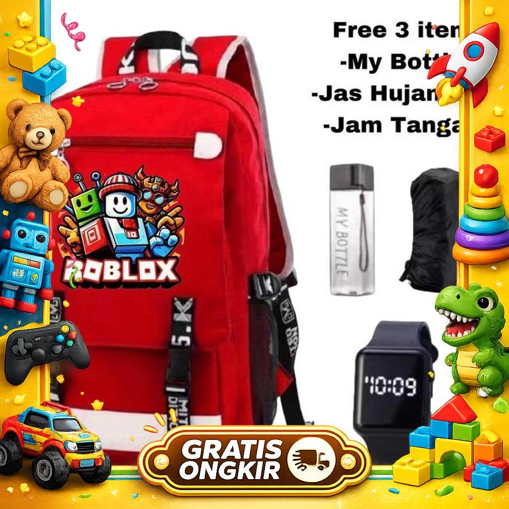 Ranselindo Bandung-Ransel Roblox-Tas Roblox-Backpack Roblox-Tas Game Roblox-Ransel Anak Roblox-Tas S