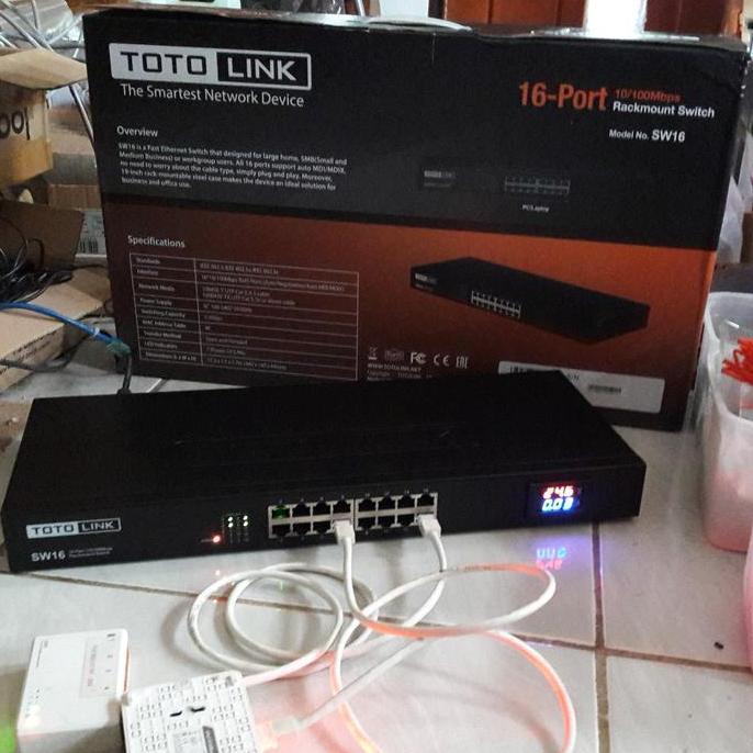Switch TOTOLINK 16 Port SW16 SW16D Modif PoE
