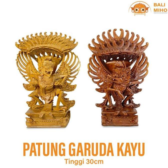 Ready stock] Patung Garuda Kayu 30 cm Garuda Kayu Patung Burung Garuda Bali Gwk