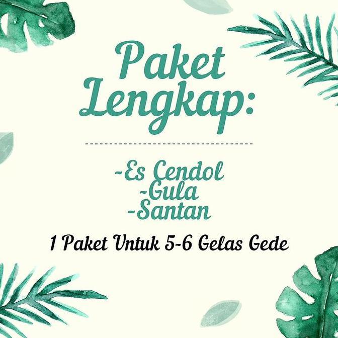 Ciki- Es Cendol Elizabeth Paket Komplit