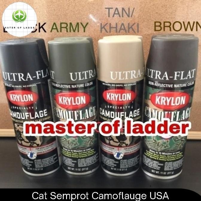 cat semprot efek loreng/ Krylon spray camouflage military