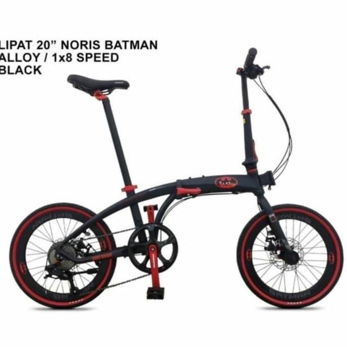 Promo SEPEDA LIPAT / FOLDING BIKE PACIFIC NORIS BATMAN 20"-GRAB/GOJEK INSTAN Diskon