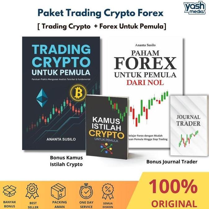 Paket TRADING CRYPTO FOREX [ Trading Crypto +Paham  Forex Untuk Pemula ] - Yash Media
