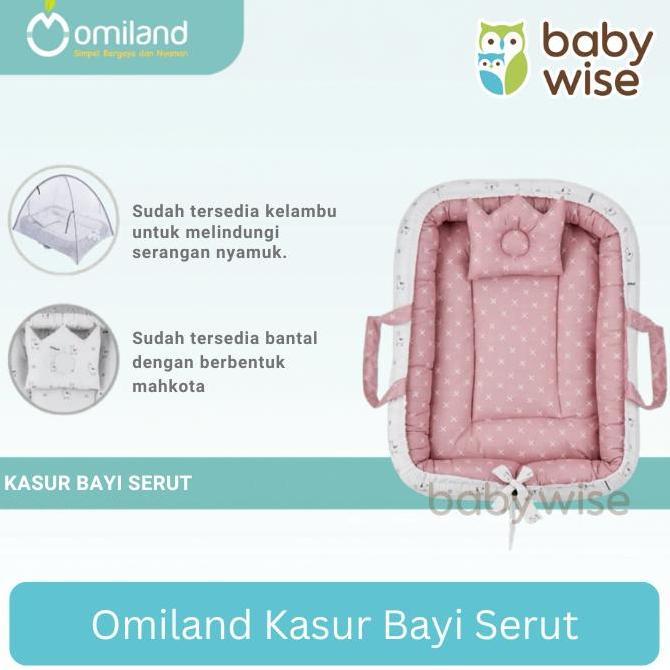 Omiland Kasur Bayi Serut - Kasur Kelambu Bayi Serut Bantal
