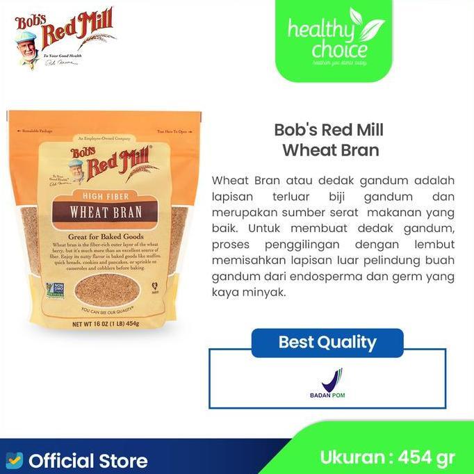 Bob's Red Mill Wheat Bran 454gr
