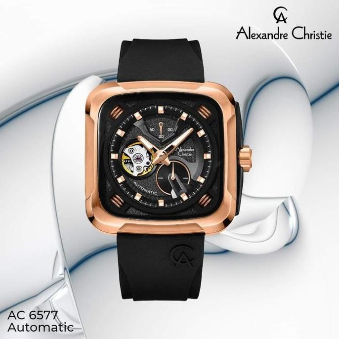ALEXANDRE CHRISTIE AC6577 AC 6577 RUBBER BAND OTOMATIS ORIGINAL
