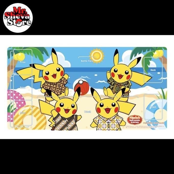 Playmat Pikachu Batik Pokemon TCG