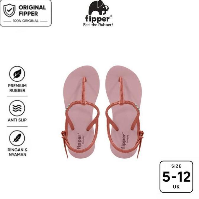 New - Fipper Strappy Sandal Tali/ Sandal Fashion Anti Slip Wanita / Perempuan Original Ringan Nyaman
