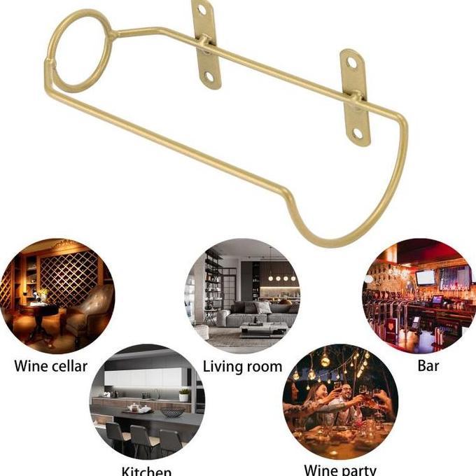 Wine Holder Wall Holder Rak Dinding Botol Wine Bar Rak Hiasan Dinding Dekorasi