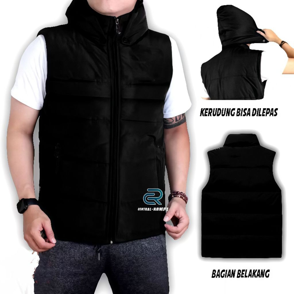Jaket Rompi parasut Rompi Vest Pria Wanita Rompi Motor