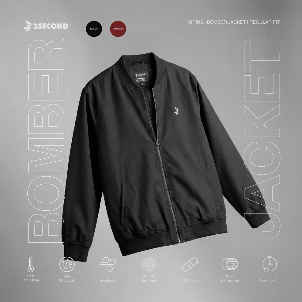 ORIGINAL 3SECOND JAKET BOMBER PRIA REGULAR FIT TASLAN SIRIUS OL-C031124