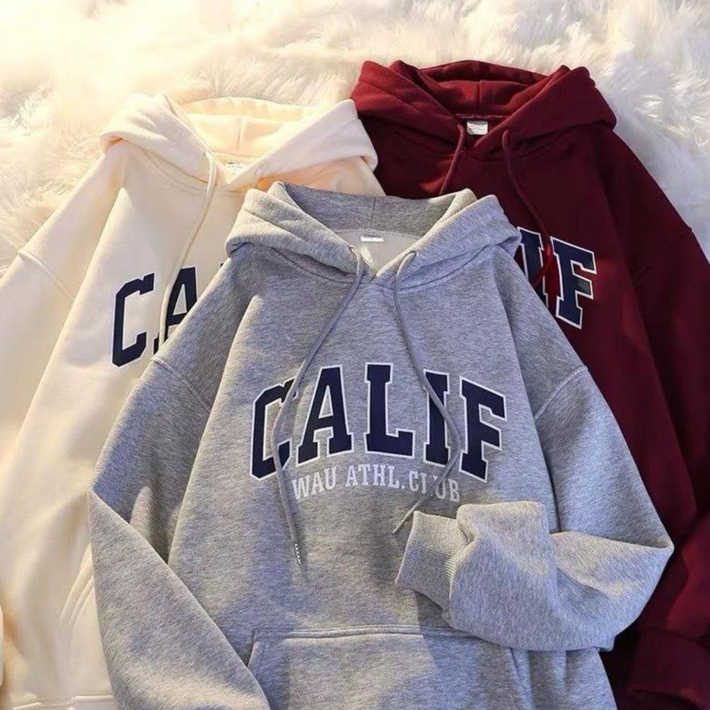 BEST SELLER SWEATER HOODIE CALIF CLUB JAKET JUMPER PRIA WANITA SIZE M L XL XXL BAHAN BABYTERRY