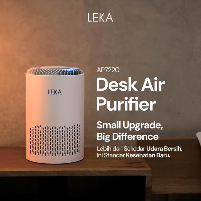LEKA - AP7220 Desk Air Purifier - Pembersih Udara Mini Ringkas True HEPA13
