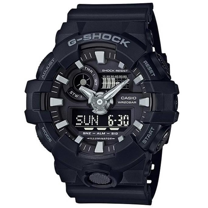 Watch- Casio G-Shock Ga-700-1B / Gshock Ga700-1B & Bergaransi