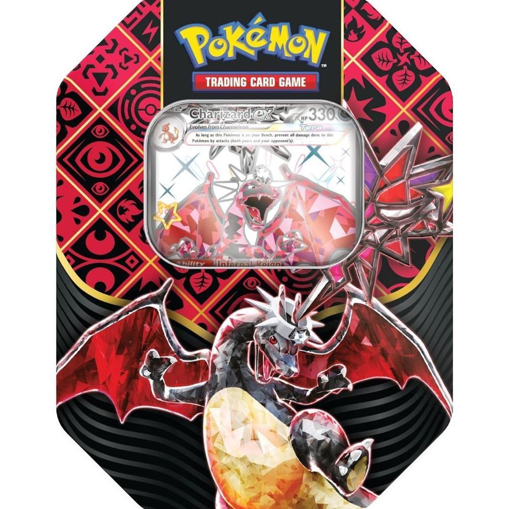 Pokemon Tcg: Scarlet And Violet: Paldean Fates: Tin - Shiny Charizard
