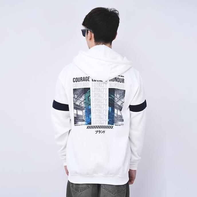 [CUCI GUDANG] Ryusei Jaket Pria Loyalty CMB White