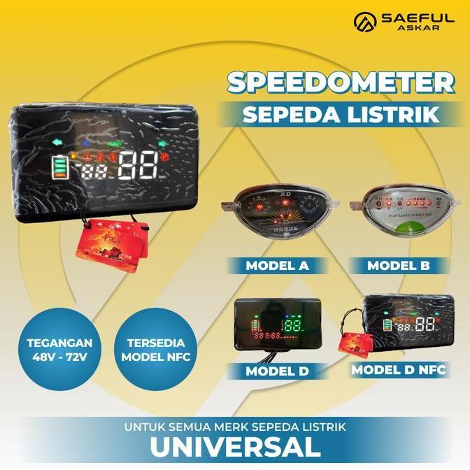 DISPLAY INDIKATOR SPEEDOMETER SEPEDA LISTRIK MOTOR LISTRIK 48V 60V 72V