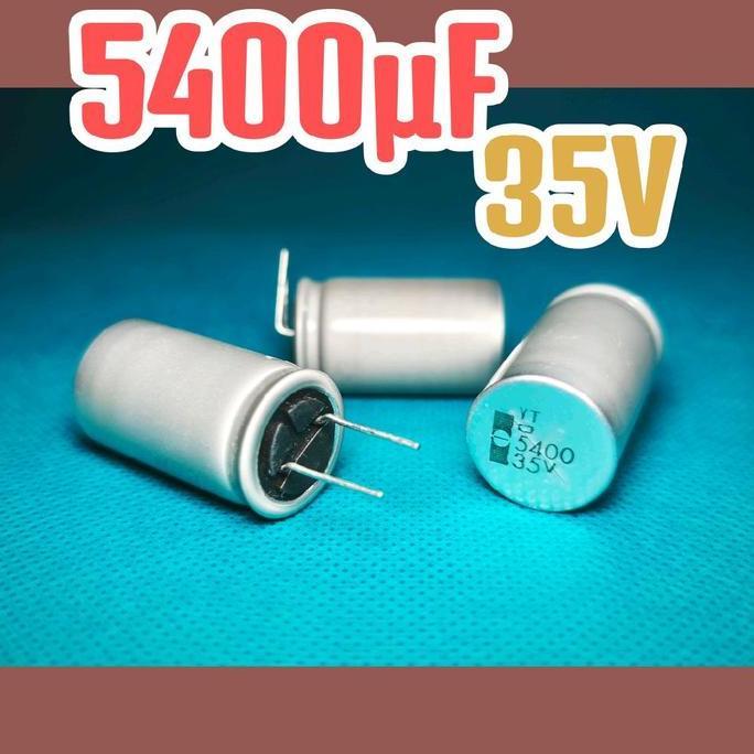 KAPASITOR CAPASITOR ELKO ELCO 35V 5400UF 35V 5400 UF 35 V 35VOLT ORIGINAL