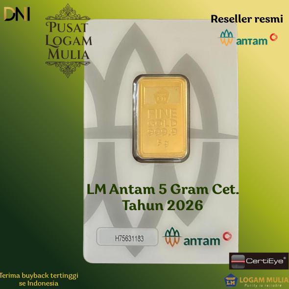 PUSAT LOGAM MULIA - Logam Mulia Antam 5 Gr 2026 - Certieye