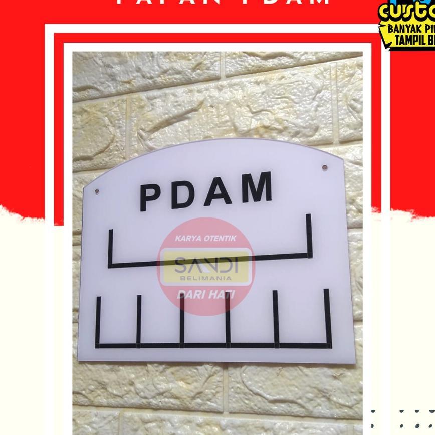 Papan Pdam Acrylic | Papan Custom Akrilik