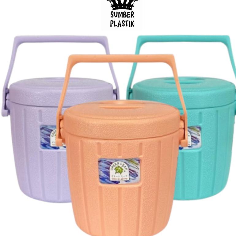 Green Leaf 1220 Rantang Tunggal Thermos /Termos Nasi/Termos Es Batu 1,3 Liter