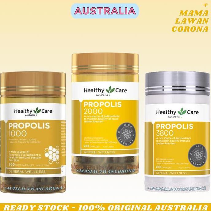 Healthy Care Propolis 2000Mg 200 Capsules 3800 2000 1000 Mg Kapsul