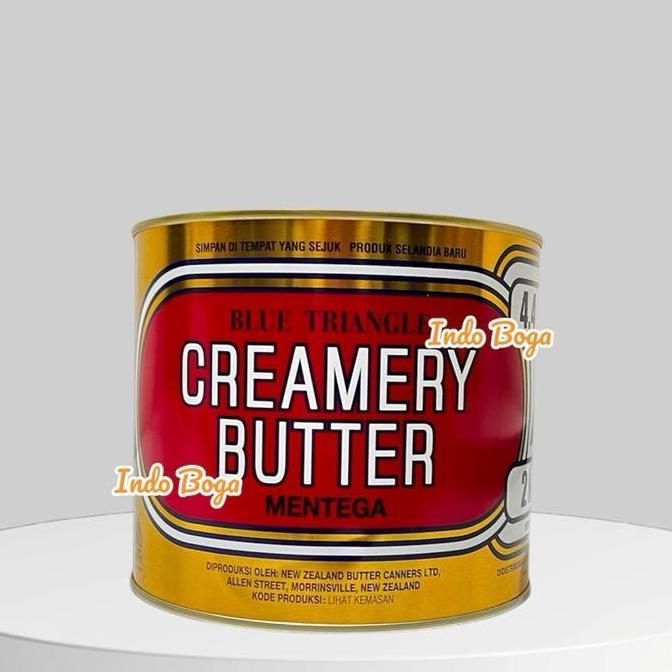 Blue Triangle Creamery Butter Mentega 2 kg / salted butter triangle 2kg