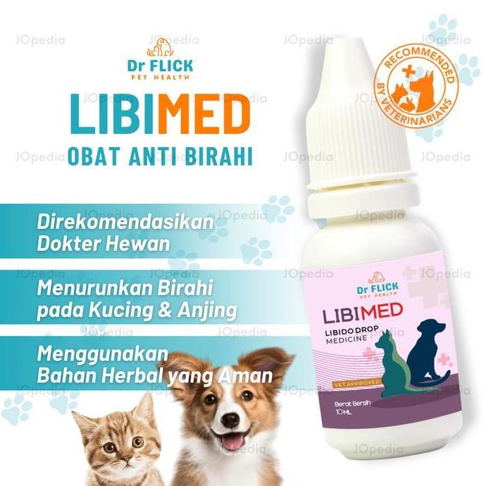 DR FLICK LIBIMED OBAT PENURUN BIRAHI KUCING ANJING PENURUN LIBIDO HEWAN JANTAN BETINA
