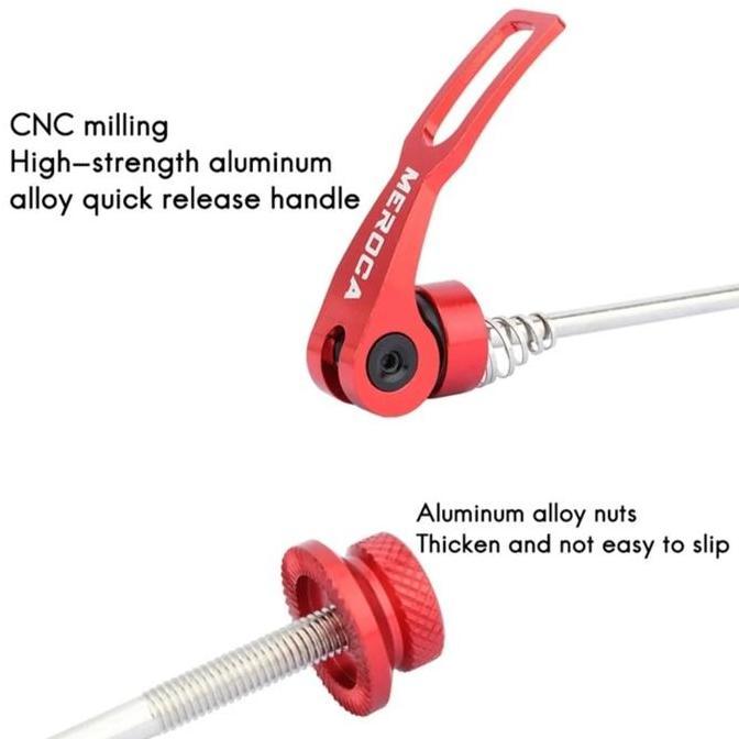 Cycle- Meroca Qr Quick Release Sepeda Hub Freehub As Skewer Free Hub Sepeda