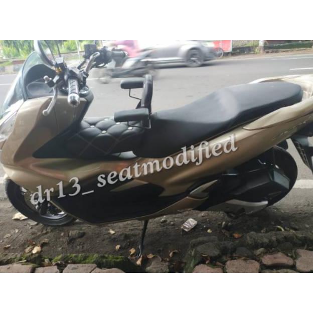 Jok boncengan anak honda adv 150 pcx dan nmax motif sofa plus sandaran bahan mbtech Termurah