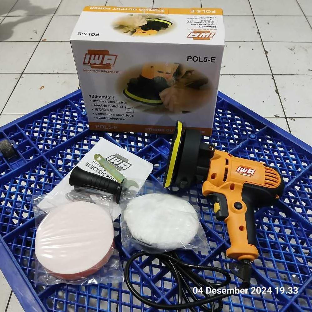 IWA Mesin Poles Bodi 400-650W Alat Poles Cat Sepeda Motor Mobil Best