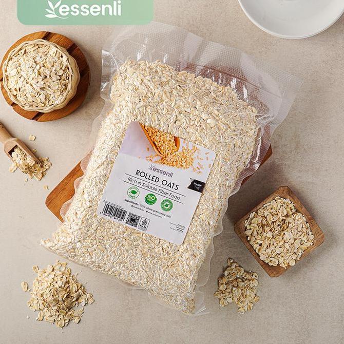 ESSENLI Organic Rolled Oat  / Instan Oat / Gandum Utuh Sereal Sarapan