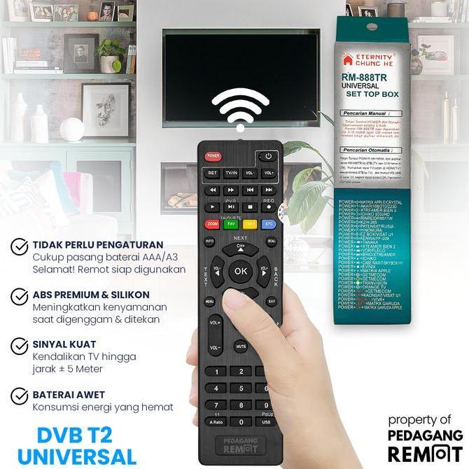 Remot Remote Stb Dvb T2 Receiver Paola Xtreamer Bien 1 & 3