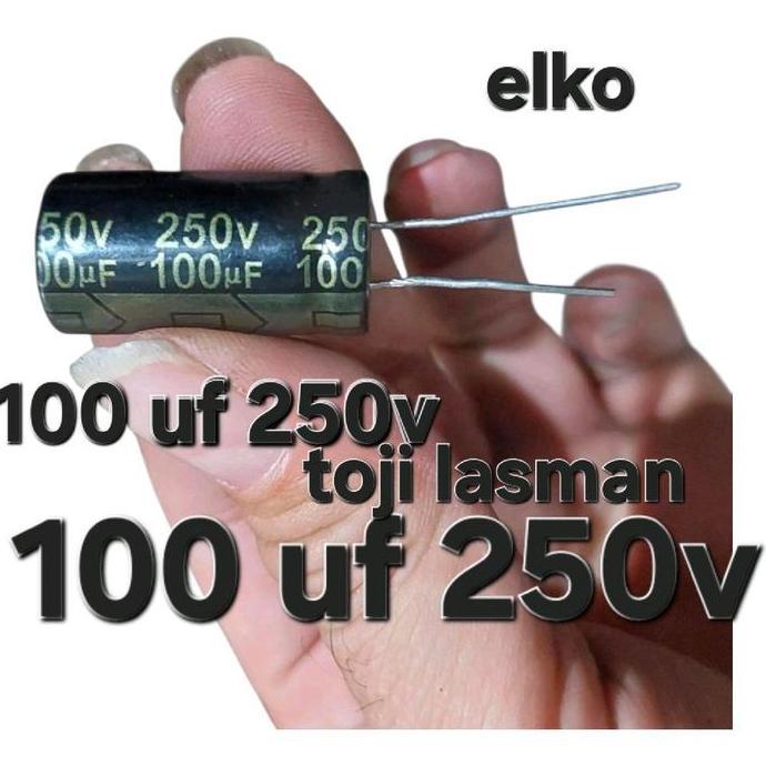 LINEAR ELKO ELCO 100UF 250V 100 MIKRO UF 250 200 V 200V VOLT ELKO ELCO 250V100UF