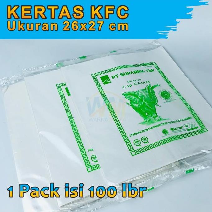 Box- Wrap Paper Kertas Kfc Mcd / Kertas Nasi Anti Lengket / Pembungkus Nasi