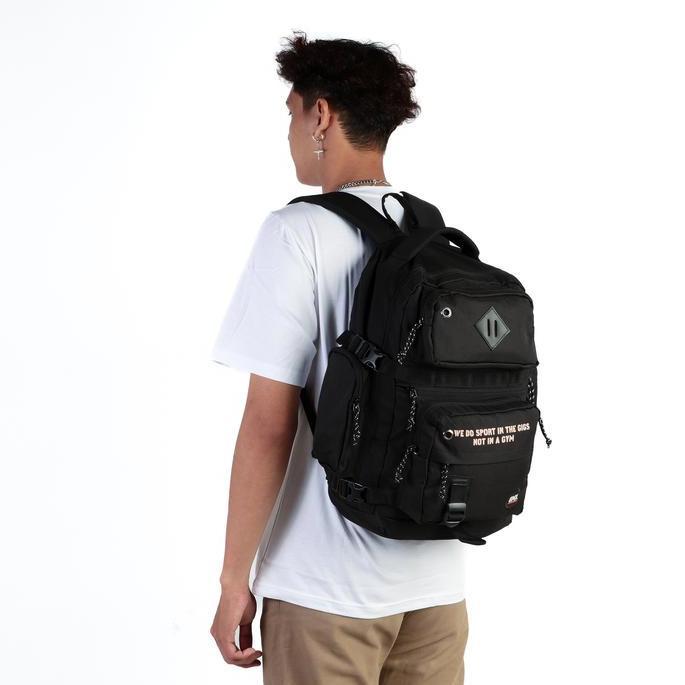 Lansungkirim- Geoff Max - Arlos Black | Tas Punggung | Backpack Ransel Sekolah Pria Nita