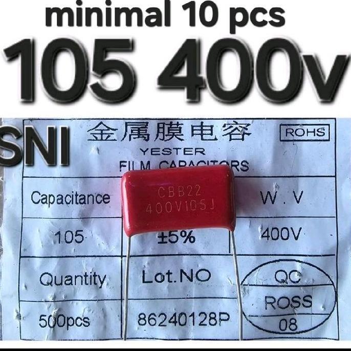 LINEAR KAPASITOR CAPASITOR 105 105J 1UF 400V 450V CBB22 CL21 105J400V TINGGI 400V105J 450V105J 105J 
