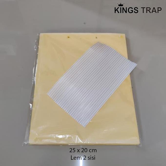 Likat kuning, Perangkap Serangga Kuning bahan PVC 2 sisi lem 25 x 20cm