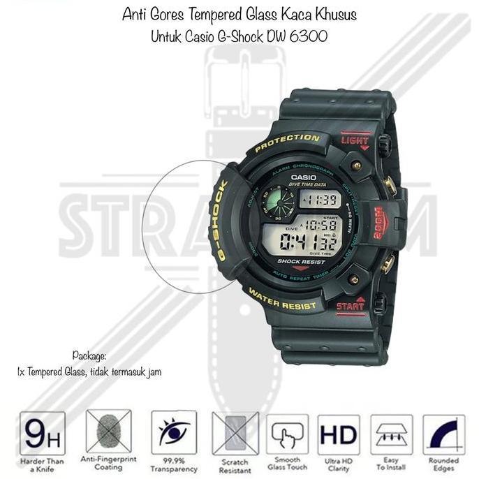 TERBARU - For Casio Gshock G-Shock DW-6300 / DW6300 Series - Anti Gores Pelindung Layar Bahan Kaca T
