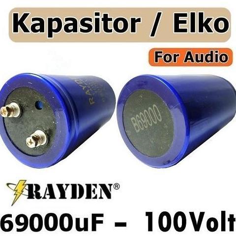SC CAPACITOR ELCO 69000UF 100V KAPASITOR ELKO AUDIO - 69000UF / 100V 69.000 MIKRO 100 VOLT 69000/100