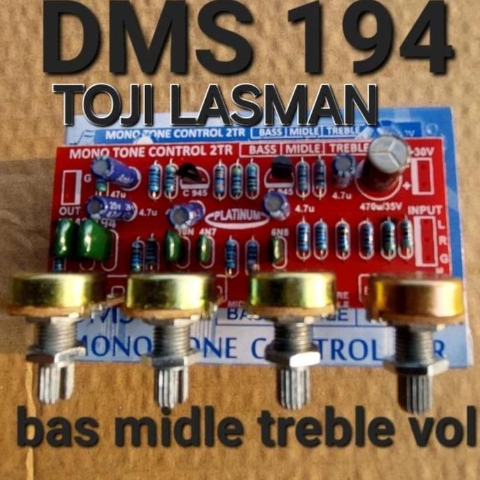 LINEAR DMS 197 PARAMETRIK TONE KONTROL CONTROL MONO MIDDLE TOA VOKAL MIDRANGE