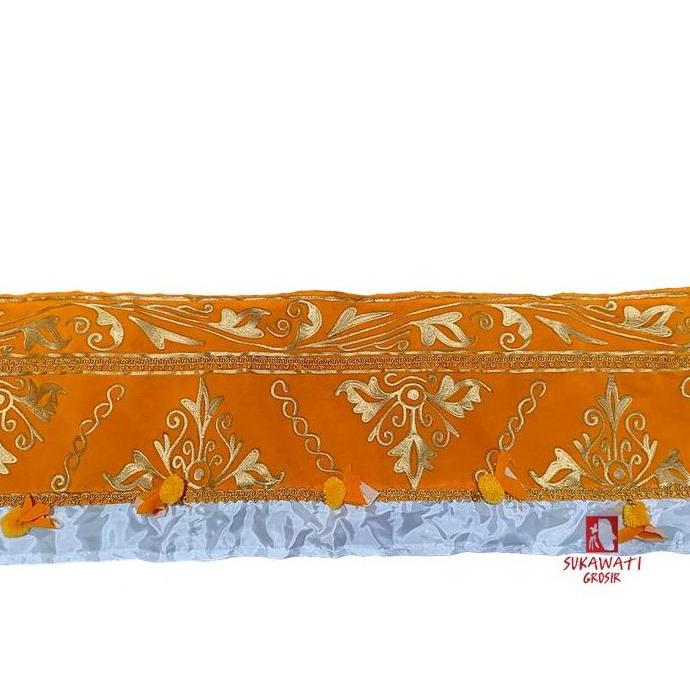 DEKORASI IDER-IDER WASTRA SANGGAH/PELINGGIH/RUMAH/BALE BALI KAIN BLUDRU PRADA INGGRIS