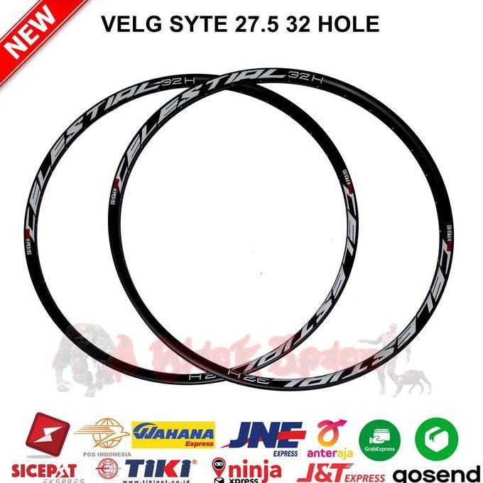 Rims Rim Velg Sepeda SEPASANG 27.5 SYTE CELESTIAL 32 H Double Wall SR