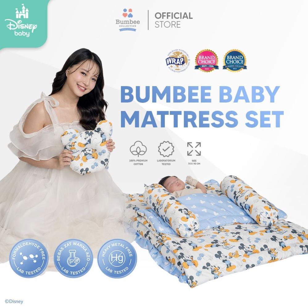 NEW [BUY 1 GET 1] Bumbee Collection - Kasur Set Bayi + Kelambu Baby Mattress Set FREE Cuddle Hug Bab
