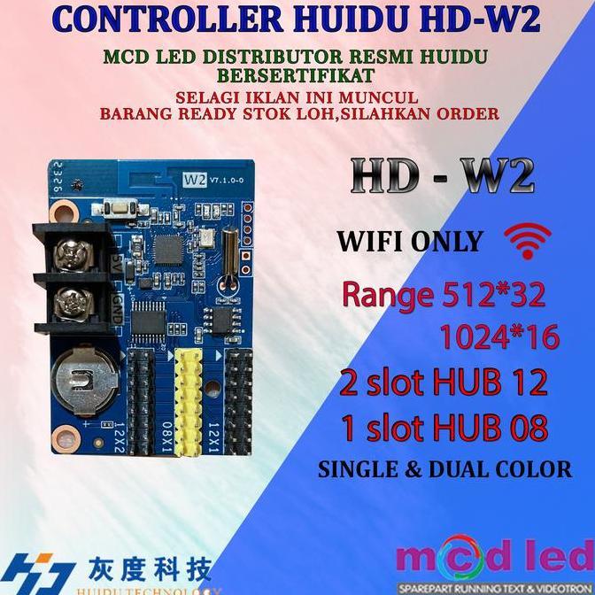 Tron- Kontroler Running Text Huidu Hd W00 Hd W Hd W03 Hd W04 Satu Rna